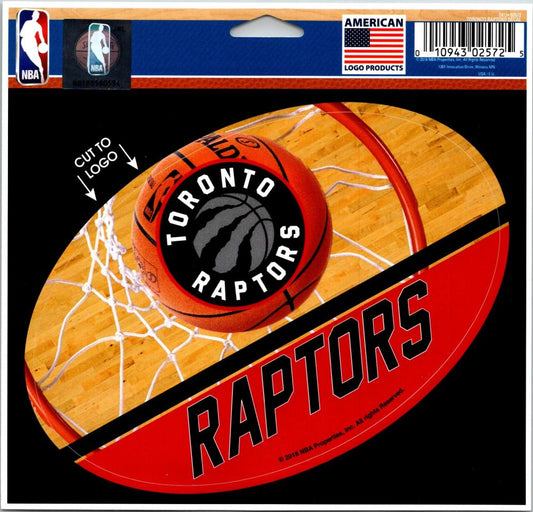  Toronto Raptors Court Multi-Use Decal / Sticker NBA 5x6 Removable Reusable Image 1