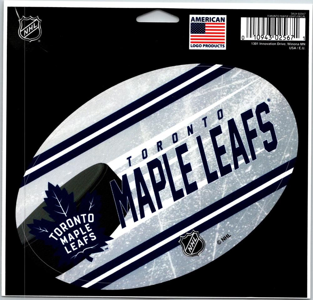 Toronto Maple Leafs Puck Multi-Use Decal / Sticker NHL 5x6 Removable Reusable Image 1