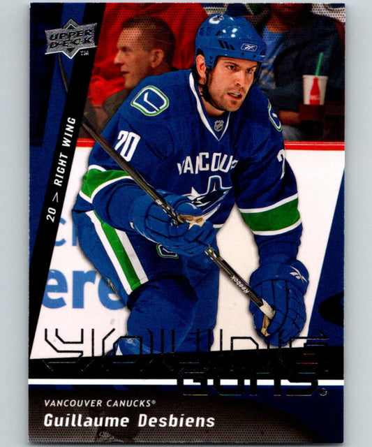 2009-10 Upper Deck #496 Guillaume Desbiens Young Guns YG RC Rookie Y861