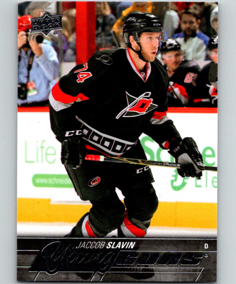 2015-16 Upper Deck #469 Jaccob Slavin Young Guns YG RC Rookie Y861