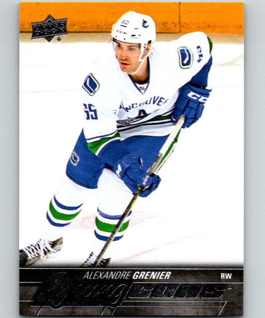 2015-16 Upper Deck #470 Alexandre Grenier Young Guns YG RC Rookie Y861 Image 1