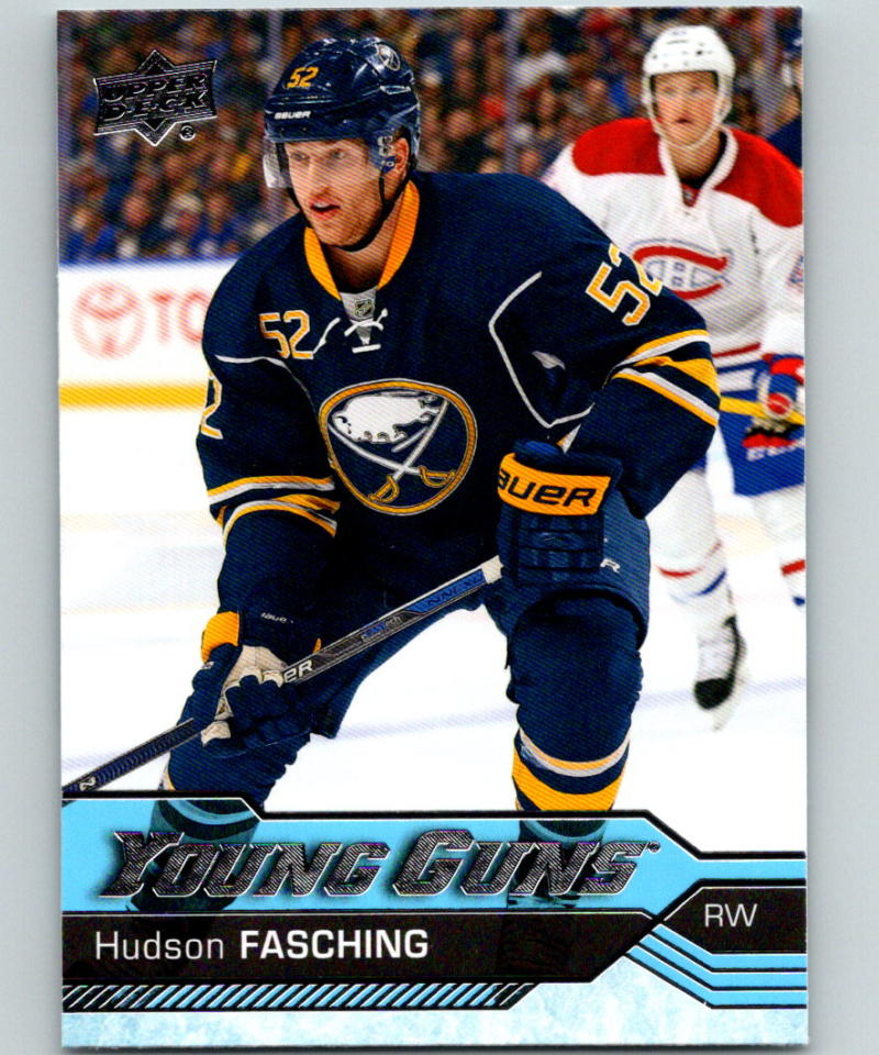 2016-17 Upper Deck #242 Hudson Fasching Young Guns MINT RC Rookie Y861 Image 1