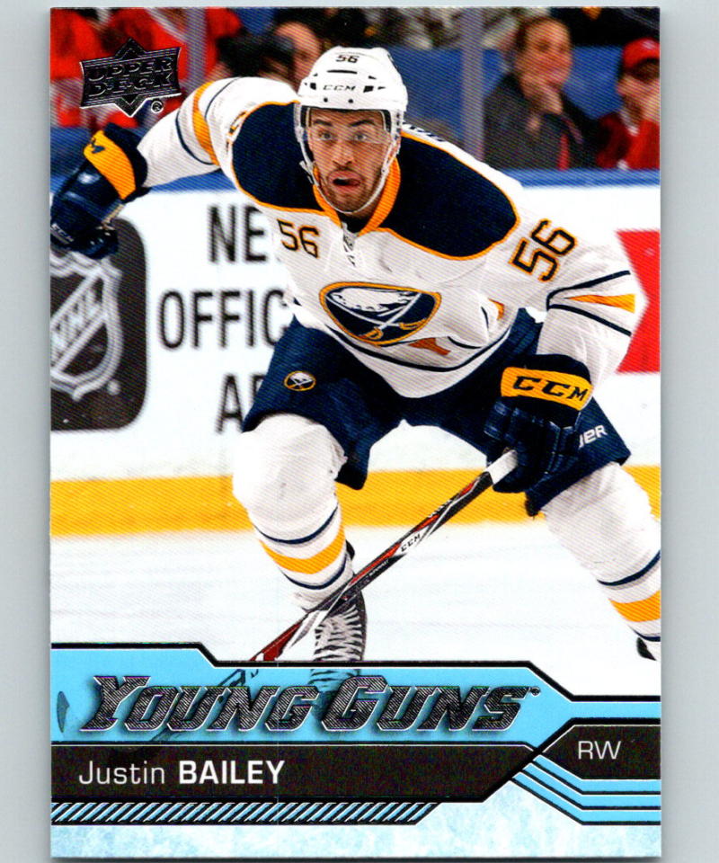 2016-17 Upper Deck #246 Justin Bailey Young Guns MINT RC Rookie Y861 Image 1