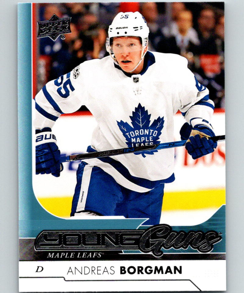 2017-18 Upper Deck #229 Andreas Borgman Young Guns MINT RC Rookie Y861 Image 1