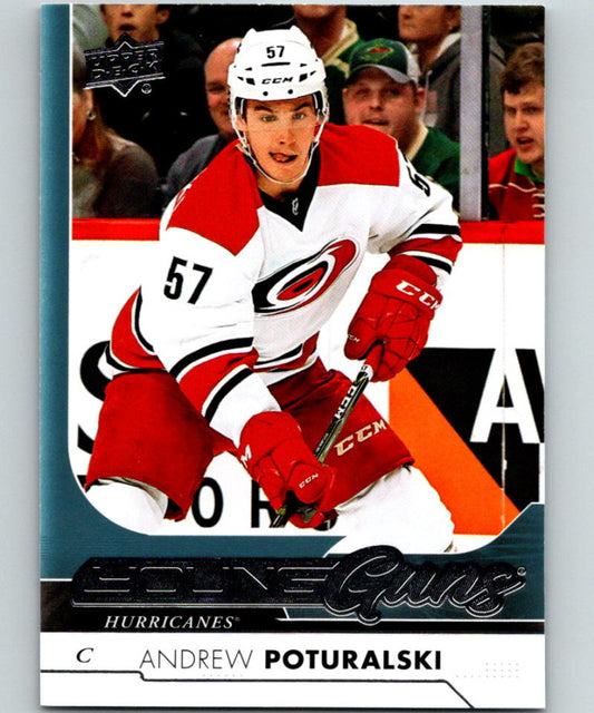 2017-18 Upper Deck #483 Andrew Poturalski Young Guns MINT RC Rookie Y861 Image 1