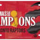Toronto Raptors 2019 CHAMPS Durable Plastic Wincraft License Plate 6"x12" Image 1