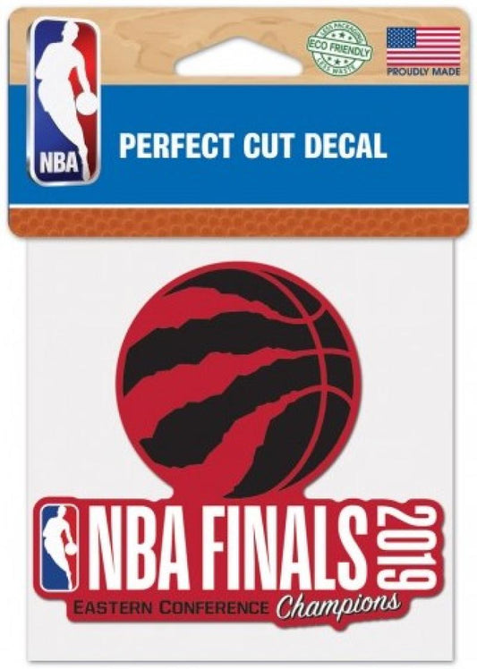 Toronto Raptors 2019 Eastern Champs Perfect Cut Colour 4x4 NBA Licensed Decal Image 1