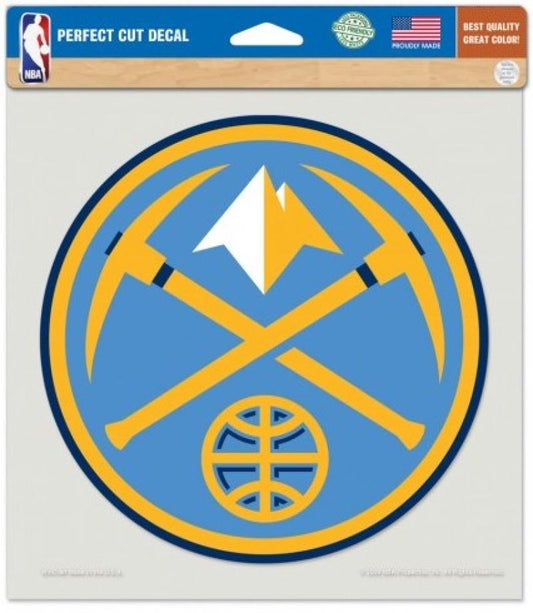 Denver Nuggets Perfect Cut 8"x8" Large Licensed NBA Decal Sticker Image 1