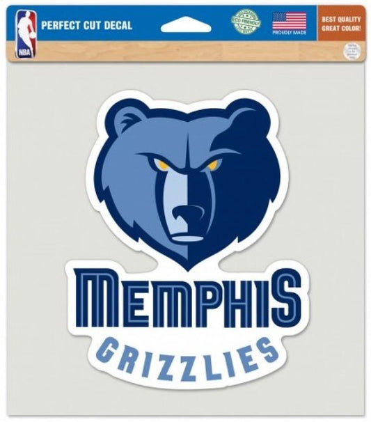 Memphis Grizzlies Perfect Cut 8"x8" Large Licensed NBA Decal Sticker Image 1