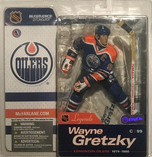 McFarlane NHL Legends Series 1 Wayne Gretzky Oilers Bue Image 1