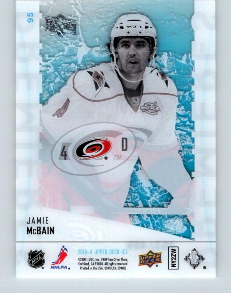 2010-11 Upper Deck Ice #95 Jamie McBain MINT RC Rookie 253/499 Hurricanes 03075