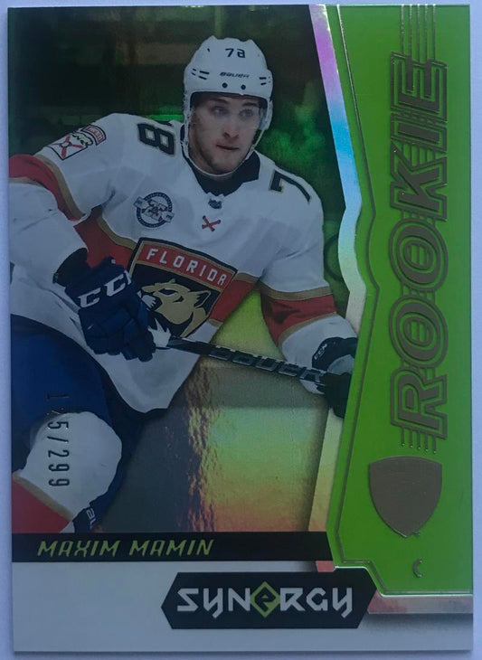 2018-19 Upper Deck Synergy Green #62 Maxim Mamin 125/299 Panthers 07617 Image 1