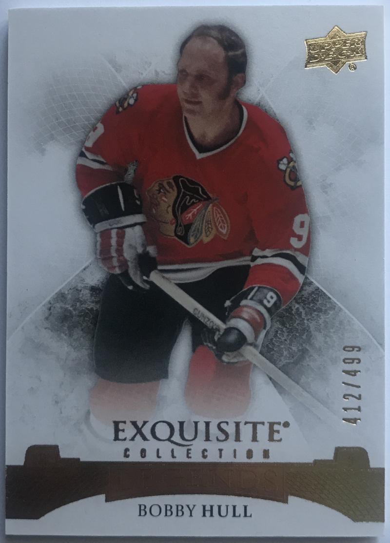 2015-16 Upper Deck Exquisite Collection Bobby Hull MINT 32/499 Chicago 07625 Image 1