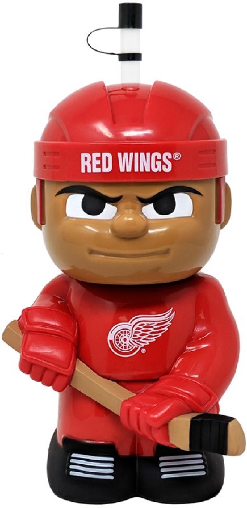 Detroit Red Wings 10"x5" NHL Character Big Sip 3D Water Bottle 16oz Image 1
