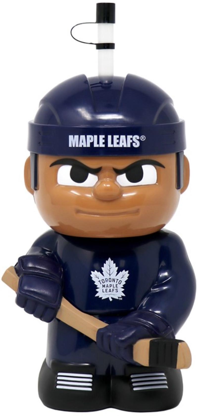 Toronto Maple Leafs 10"x5" NHL Character Big Sip 3D Water Bottle 16oz Image 1