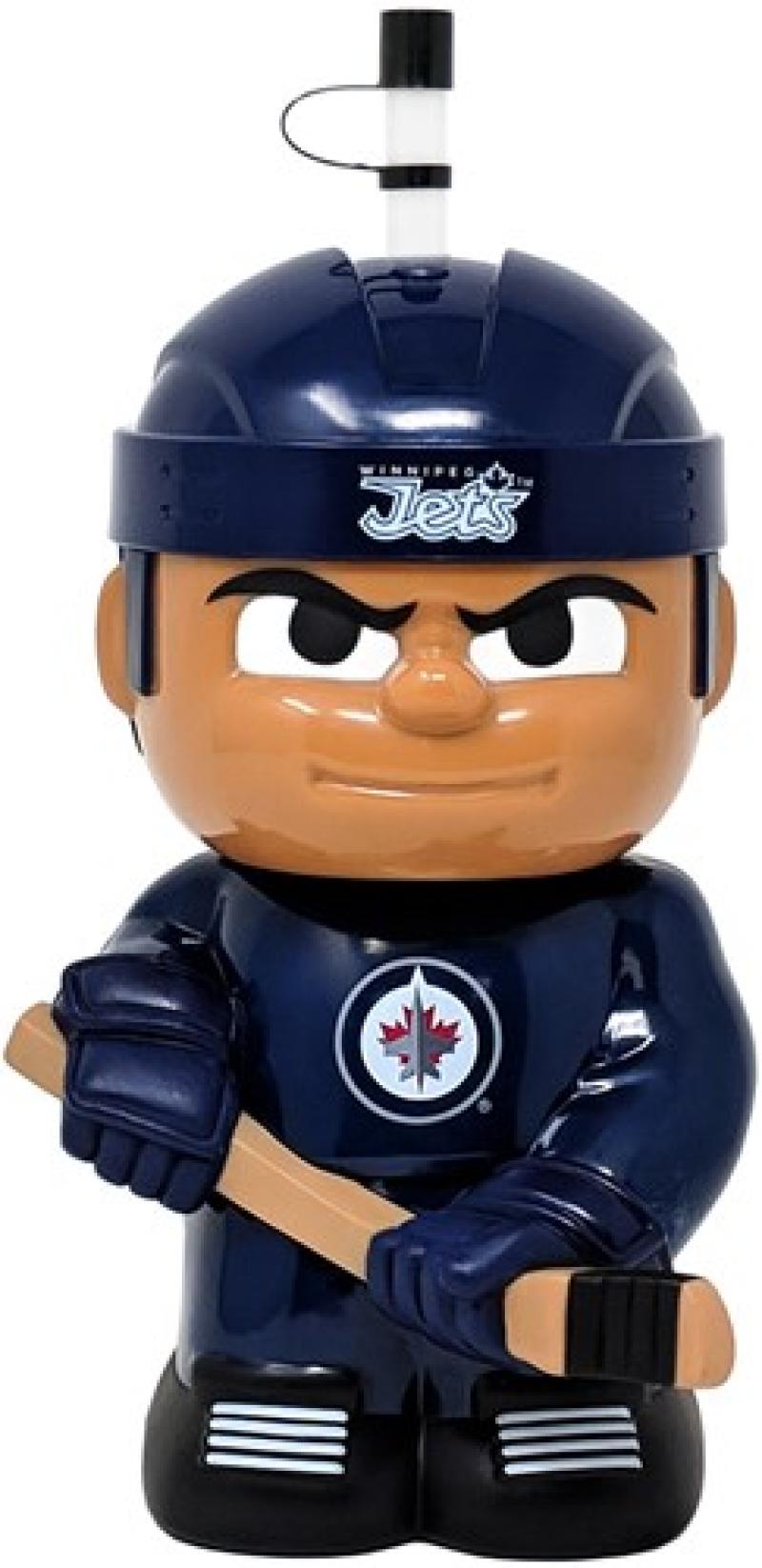 Winnipeg Jets 10"x5" NHL Character Big Sip 3D Water Bottle 16oz Image 1