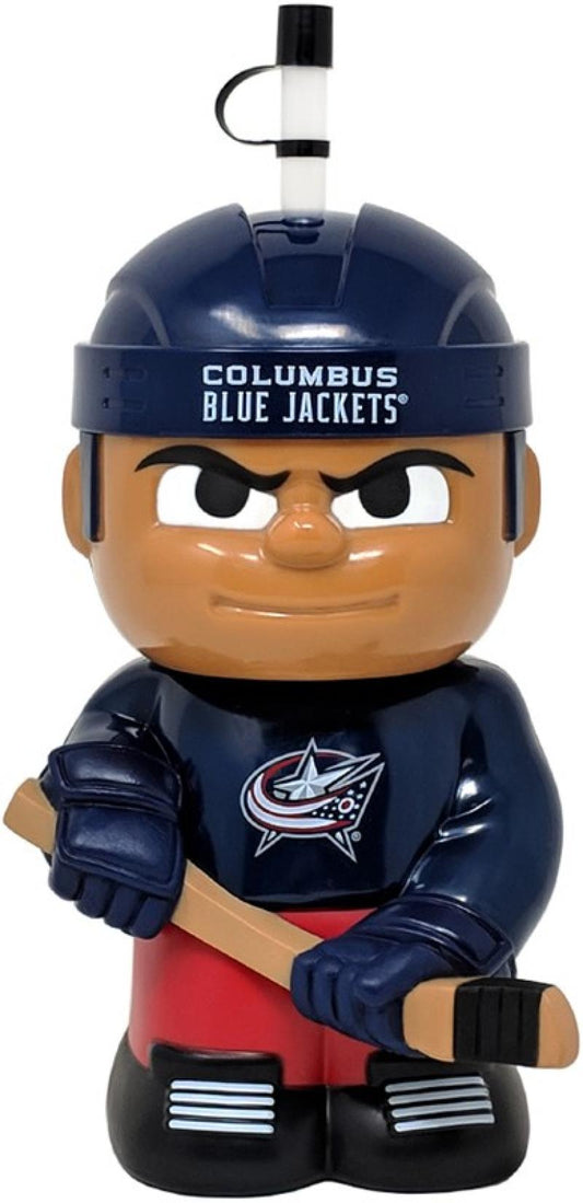 Columbus Blue Jackets 10"x5" NHL Character Big Sip 3D Water Bottle 16oz Image 1