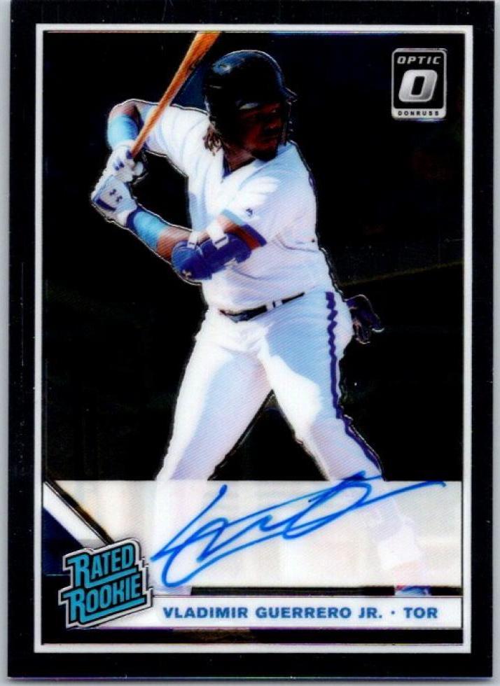 2019 Donruss Optic Rated Rookies Signatures Vladimir Guerrero Jr. Auto RC Jays