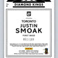 2019 Donruss Optic Pink #4 Justin Smoak Diamond King Toronto Blue Jays 07634
