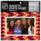 Calgary Flames 4x6 or 5x7 Magnetic Picture Frame with Bonus Magnet