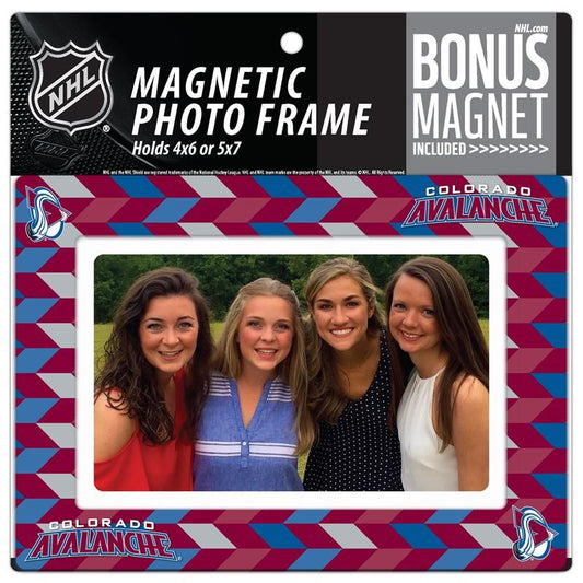 Colorado Avalanche 4x6 or 5x7 Magnetic Picture Frame with Bonus Magnet