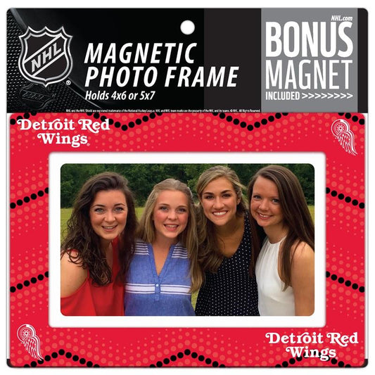 Detroit Red Wings 4x6 or 5x7 Magnetic Picture Frame with Bonus Magnet