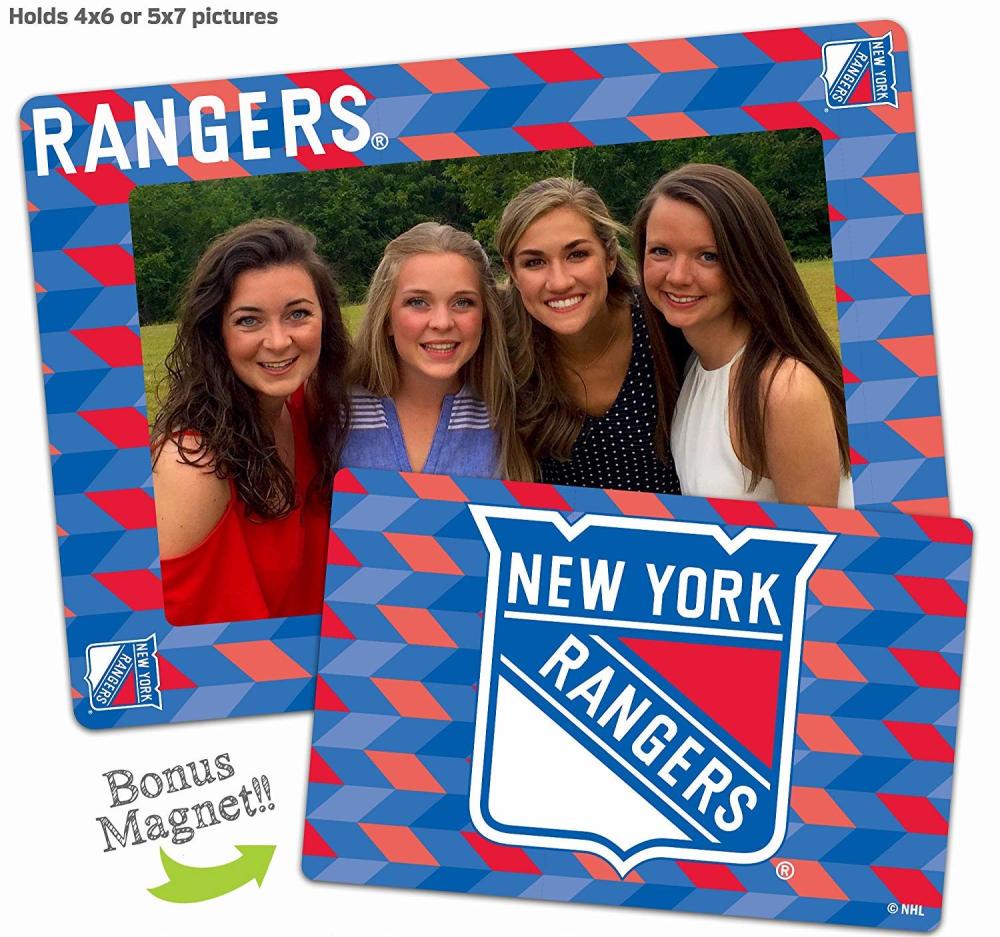 New York Rangers 4x6 or 5x7 Magnetic Picture Frame with Bonus Magnet