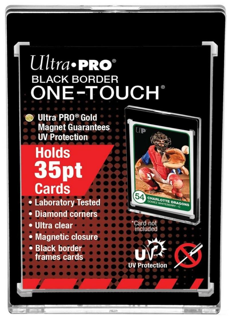 Ultra Pro 1Touch 35pt Black Border UV Magnetic Holder One Touch Upper Deck & Panini