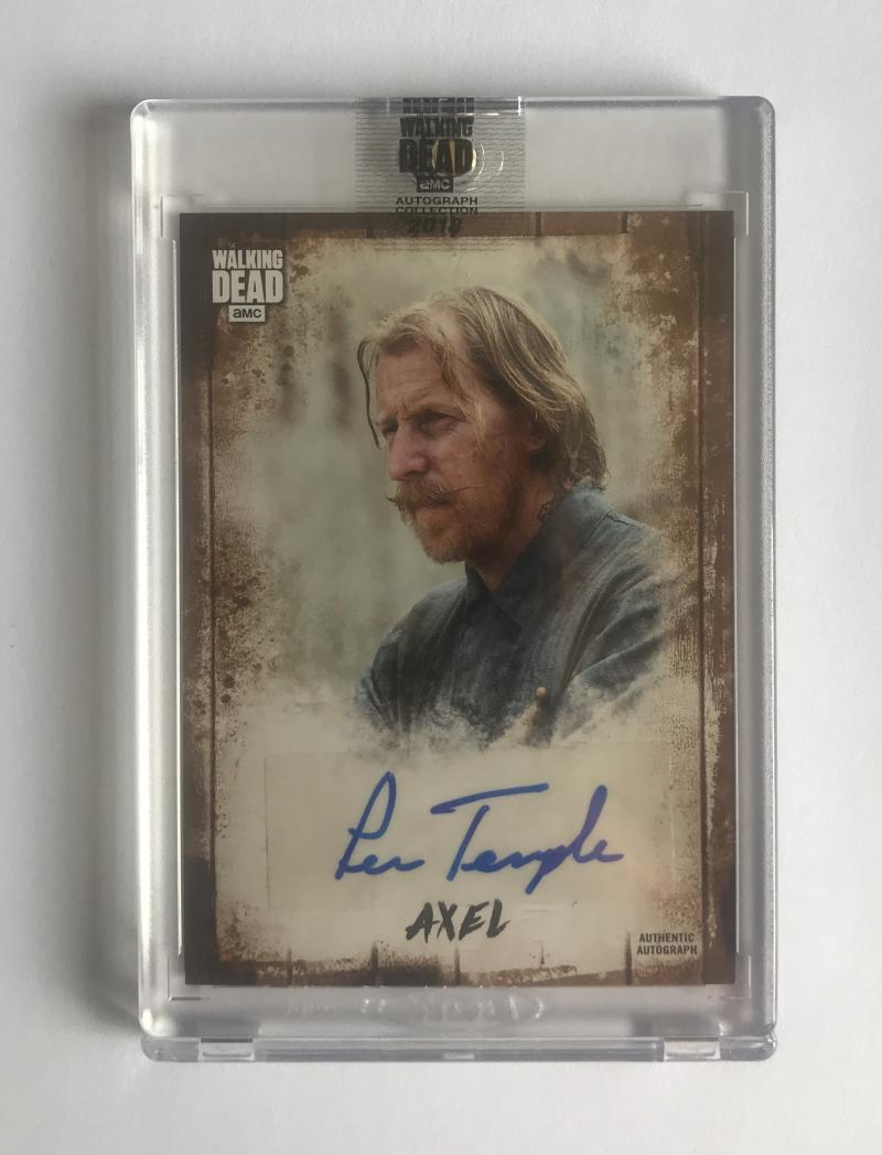 2018 The Walking Dead Autograph Collection Mud Lew Temple as Axel 2/25