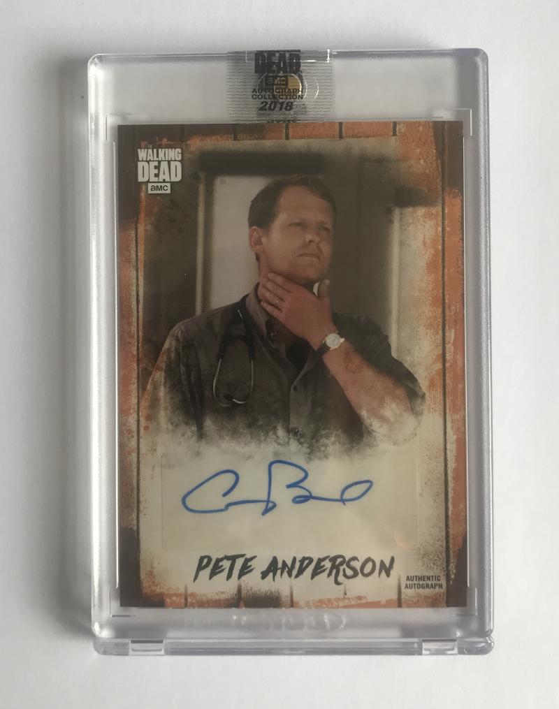 2018 The Walking Dead Autograph Collection Corey Brill as Pete Anderson 45/50 Image 1