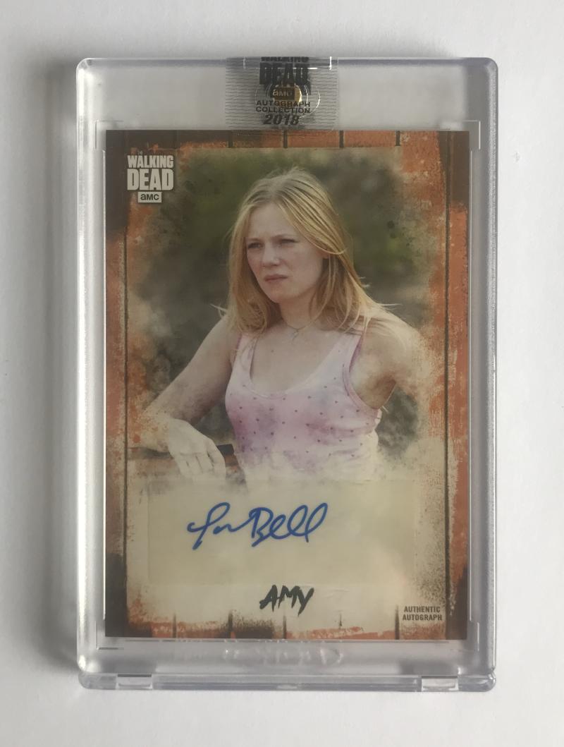 2018 The Walking Dead Autograph Collection Emma Bell as Amy 47/50 Image 1