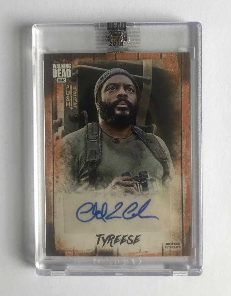 2018 The Walking Dead Autograph Collection Chad Coleman as Tyreese 10/50 Image 1