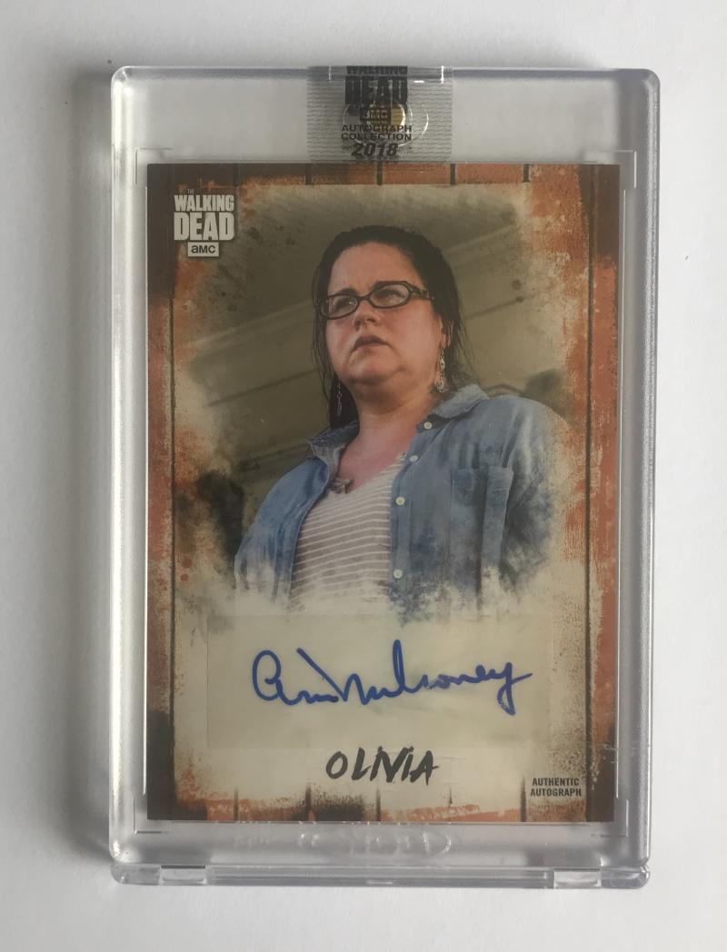 2018 The Walking Dead Autograph Collection Ann Mahoney as Olivia 32/50 Image 1
