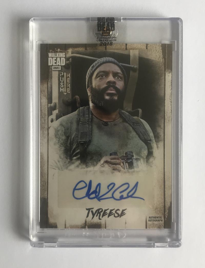 2018 The Walking Dead Autograph Collection Chad Coleman as Tyreese 68/70 Image 1