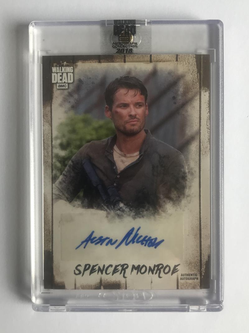2018 The Walking Dead Autograph Collection Austin Nichols as Spencer 18/58 Image 1