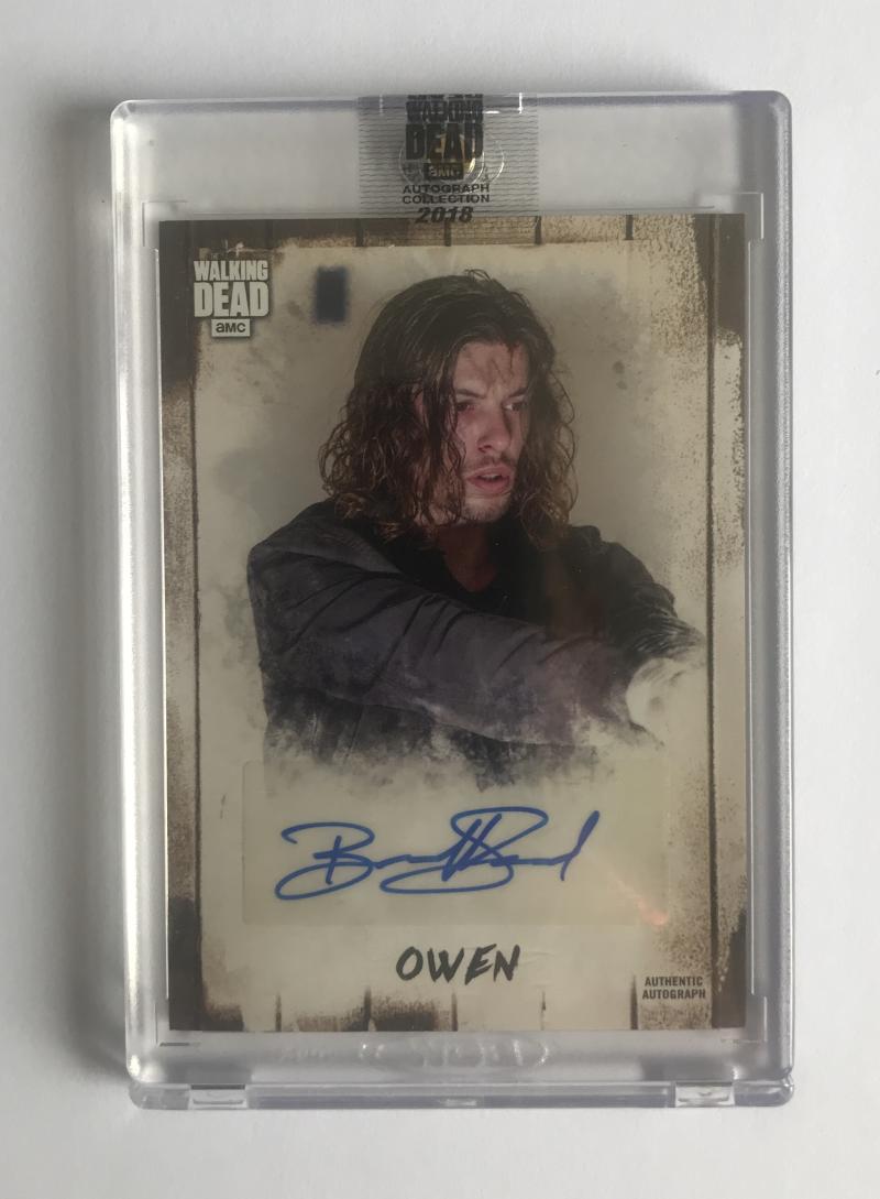 2018 The Walking Dead Autograph Collection Benedict Samuel as Owen 78/79