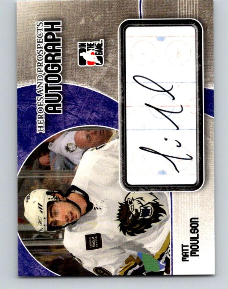 2007-08 In The Game Heroes and Prospects Autographs Matt Moulson Auto 07645 Image 1
