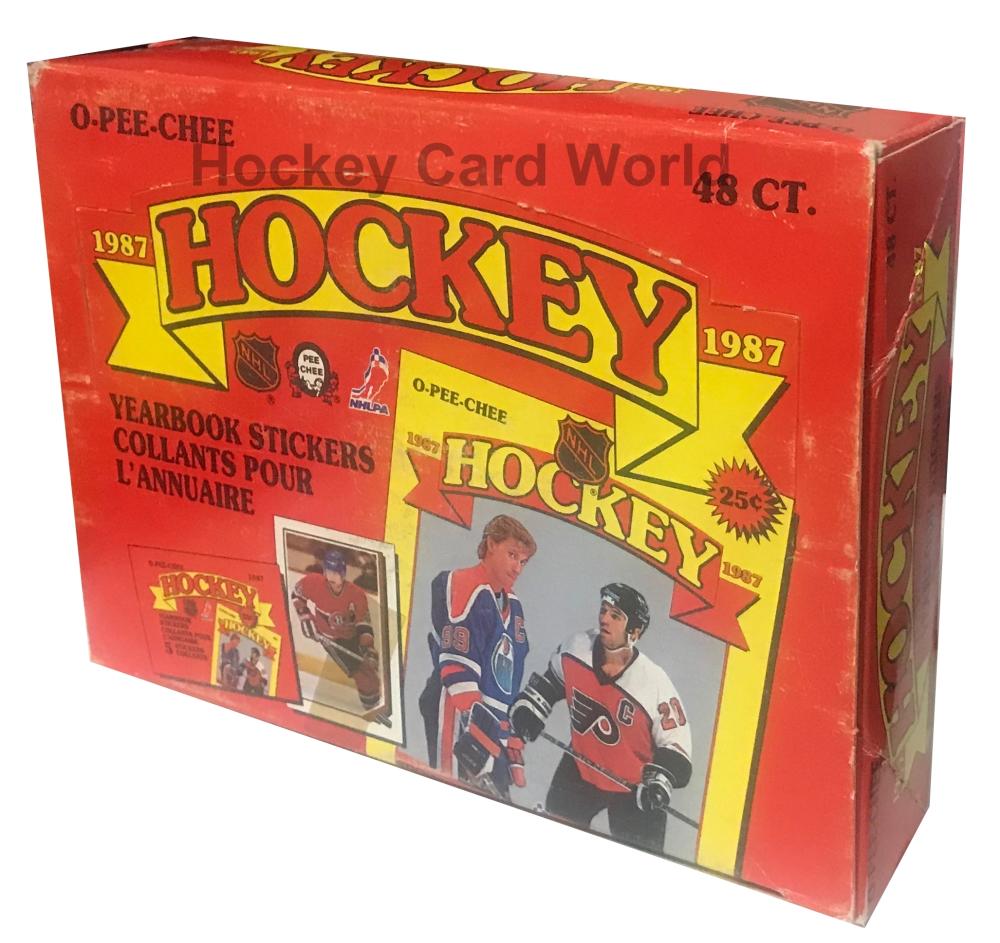 1987 OPC O-Pee-Chee Hockey Sticker Hockey Box - 48 packs