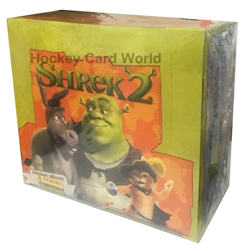 2004 Panini Shrek 2 Factory Sealed Sticker 48 Pack Box - 10 Stickers Pack