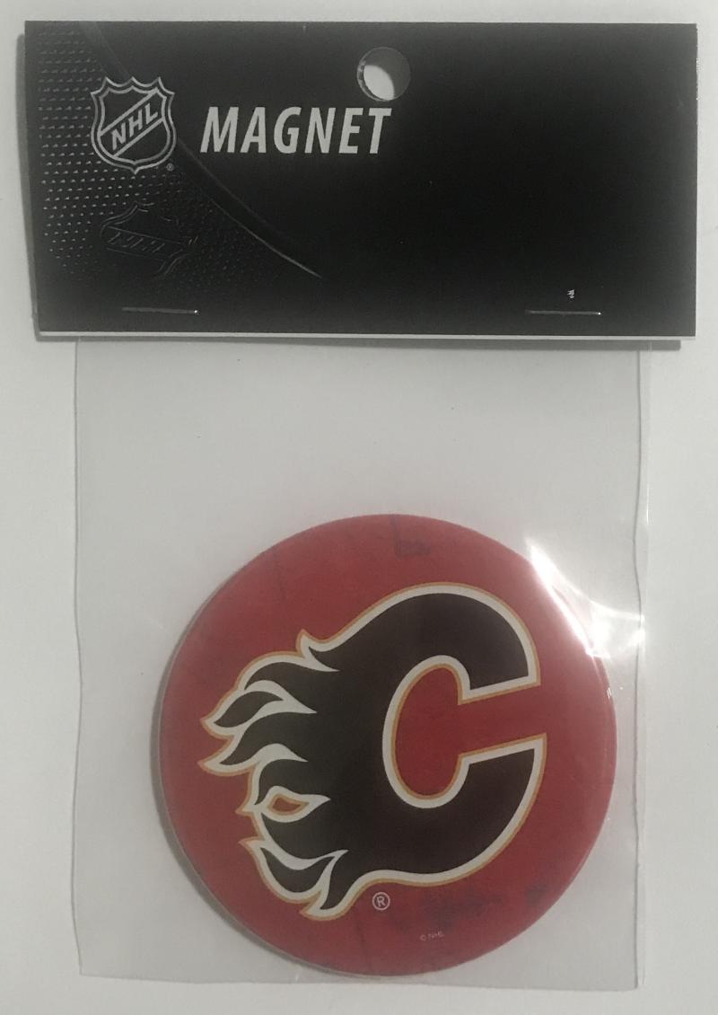 Calgary Flames 3" Round Logo NHL Licensed Magnet - New in Package Image 1