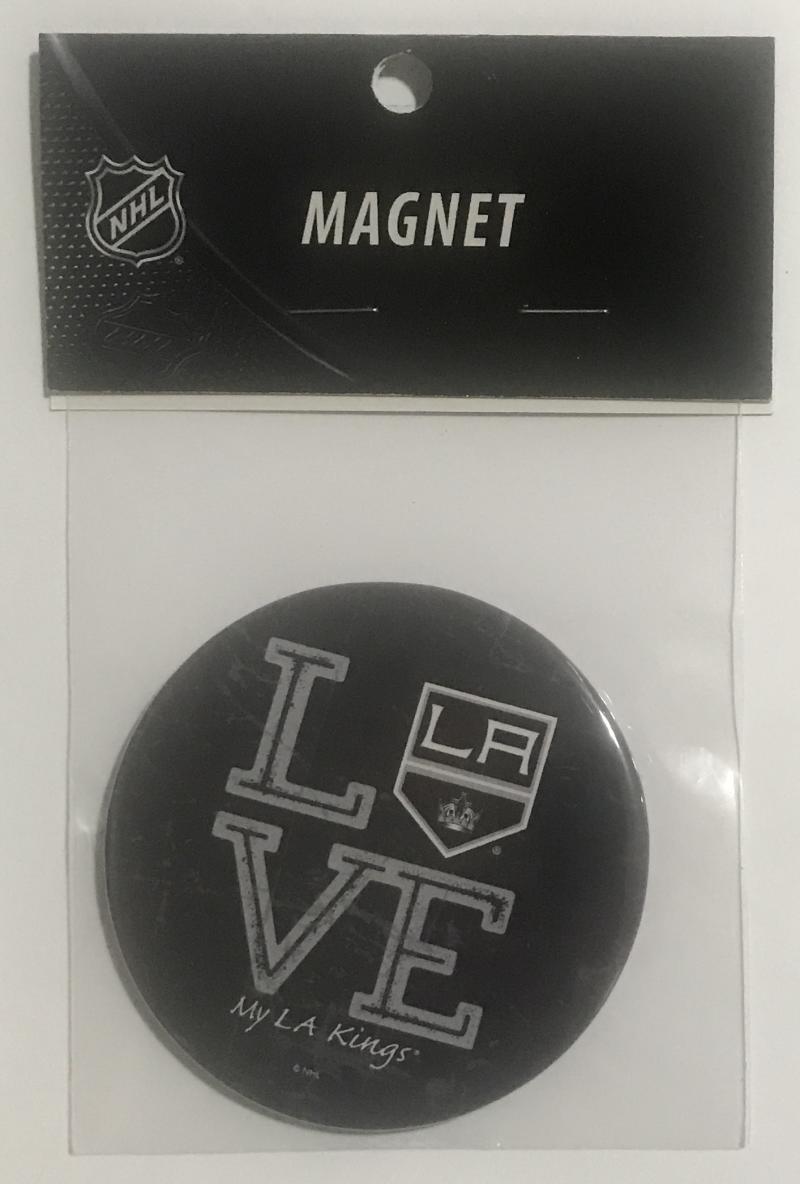 Los Angeles Kings 3" LOVE Round Logo NHL Licensed Magnet - New in Package Image 1