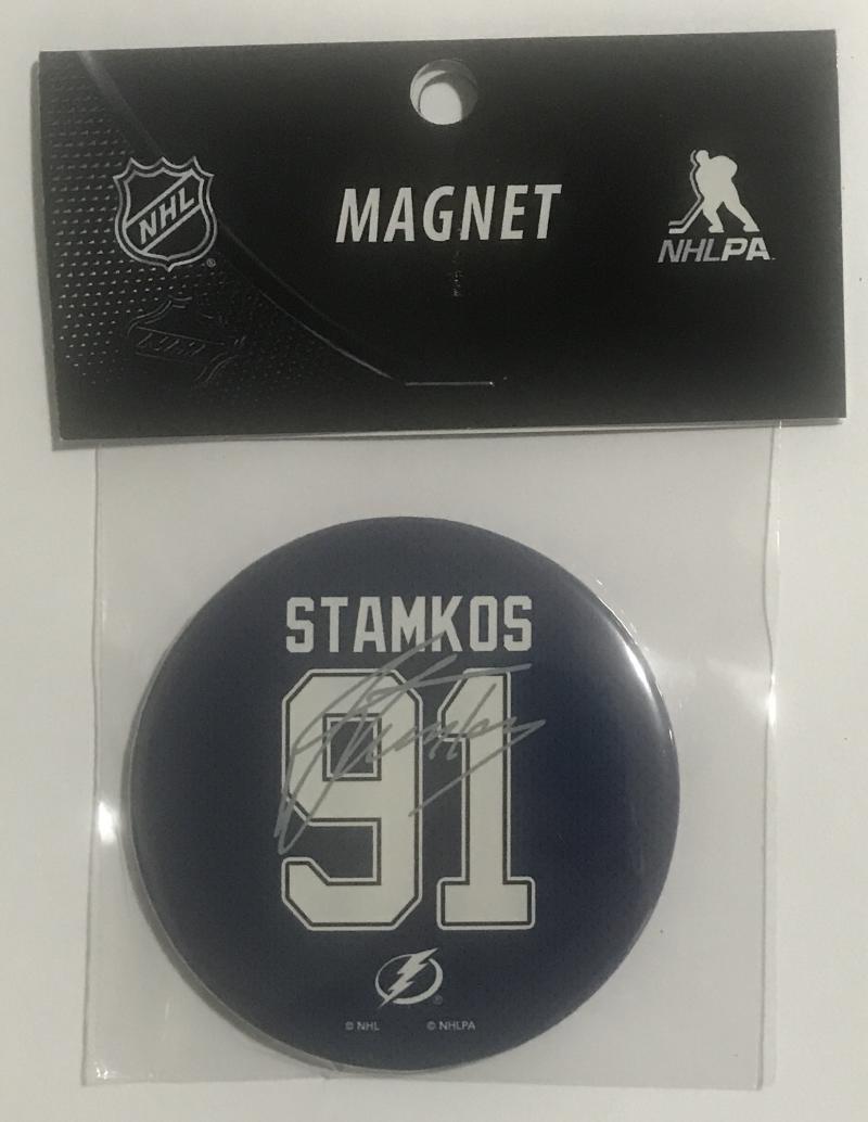 Steven Stamkos Tampa 3" Round Logo NHL Licensed Magnet - New in Package Image 1