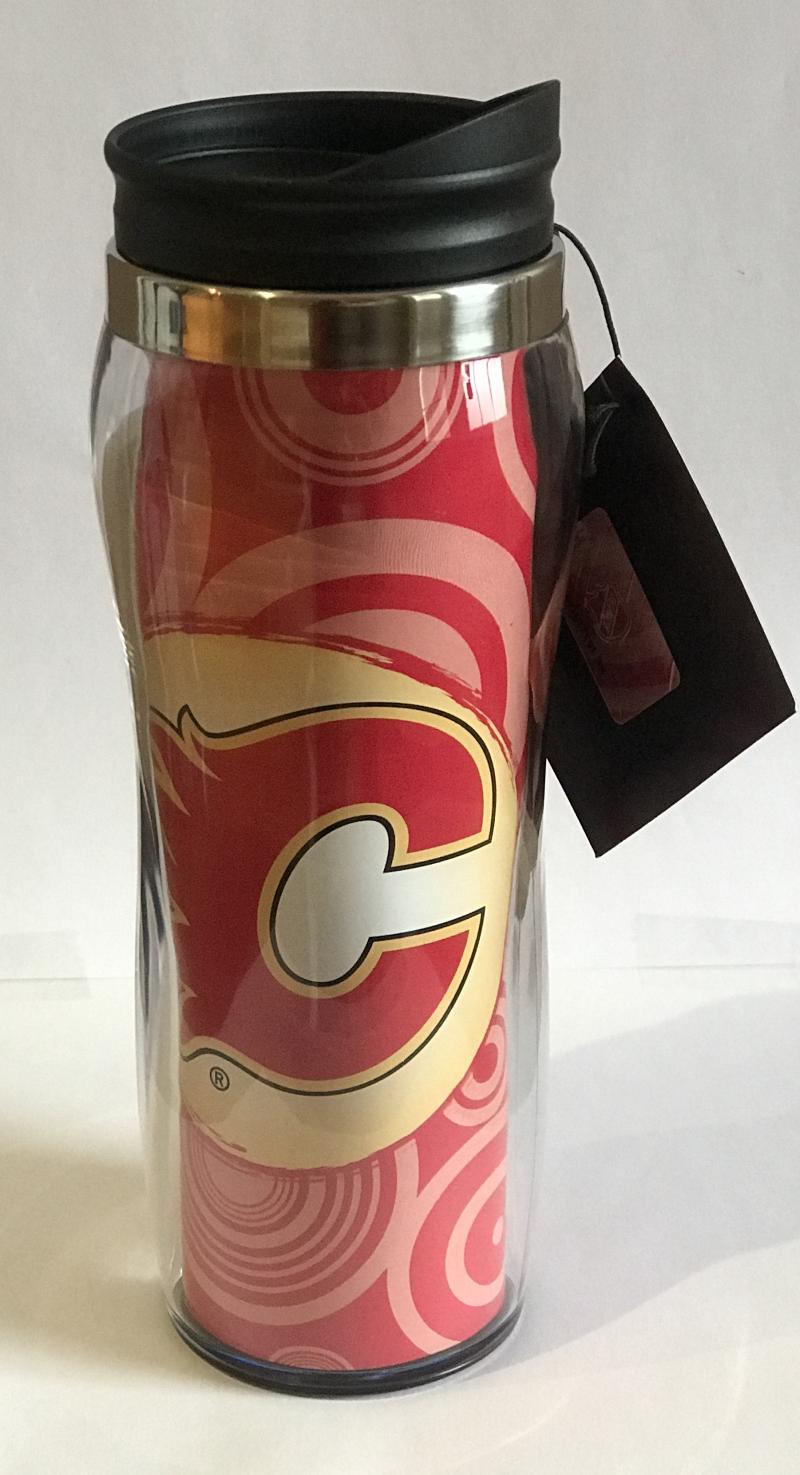 Calgary Flames 14oz Insulated Tumbler - Keep Liquids Hot/Cold Image 1
