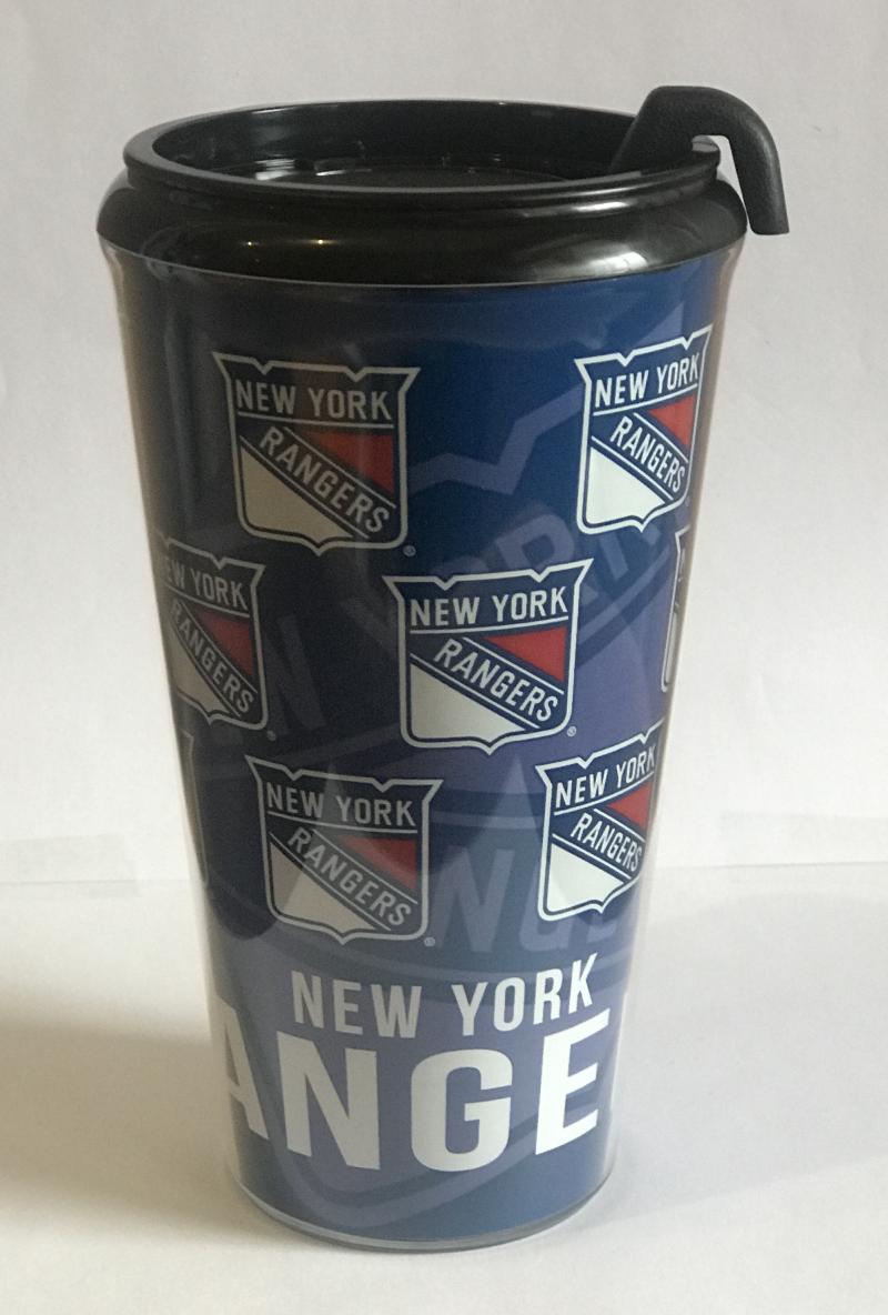 New York Rangers 16oz New Infinity NHL Tumbler - Tight Seal Lid Image 1