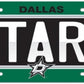 Dallas Stars Durable Plastic Wincraft License Plate NHL 6"x12"