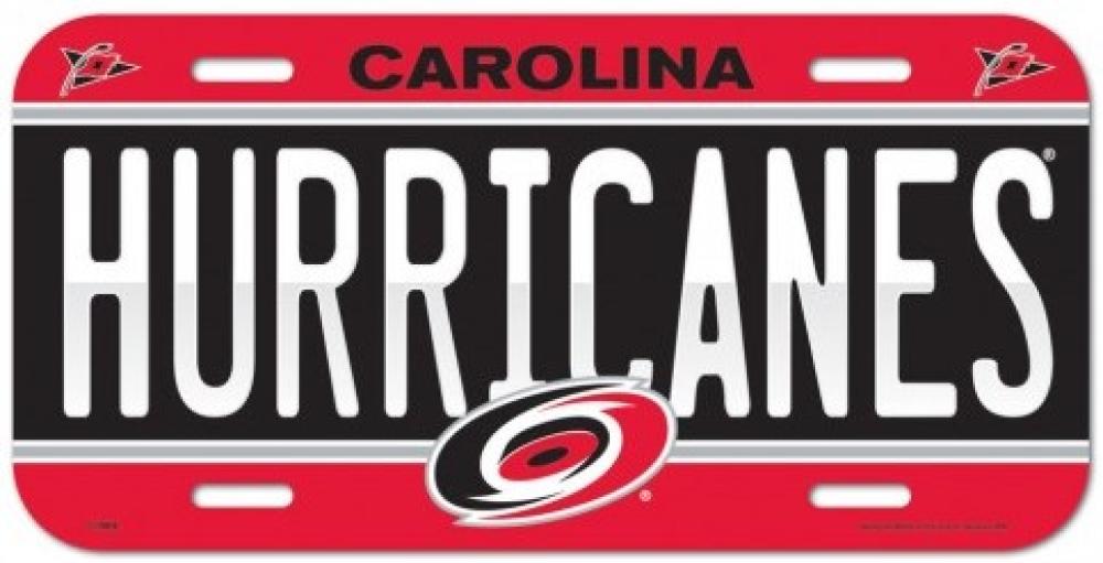 Carolina Hurricanes Durable Plastic Wincraft License Plate NHL 6"x12" Image 1