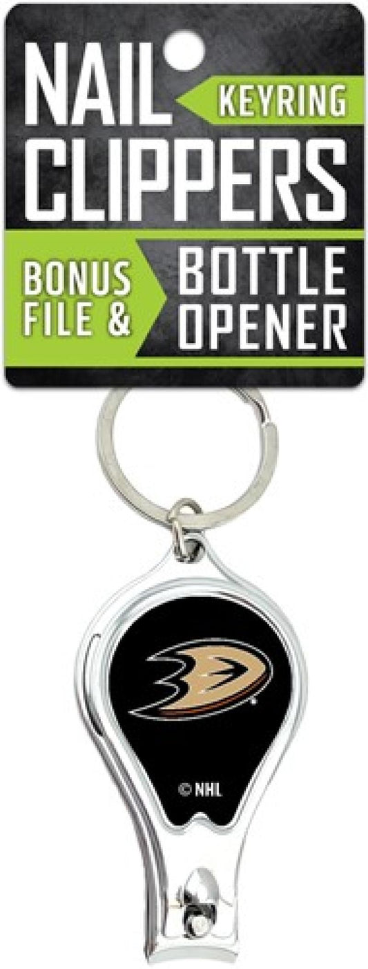 Anaheim Ducks Nail Clipper Keyring w/Bonus File & Bottle Opener Image 1