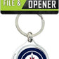Winnipeg Jets Nail Clipper Keyring w/Bonus File & Bottle Opener