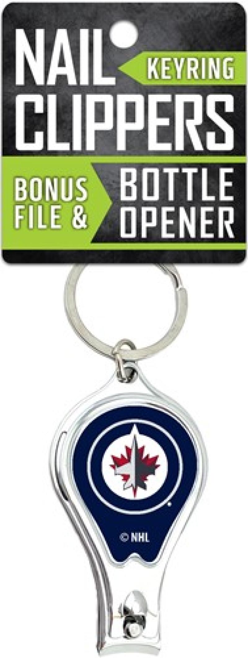 Winnipeg Jets Nail Clipper Keyring w/Bonus File & Bottle Opener