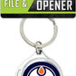 Edmonton Oilers Nail Clipper Keyring w/Bonus File & Bottle Opener